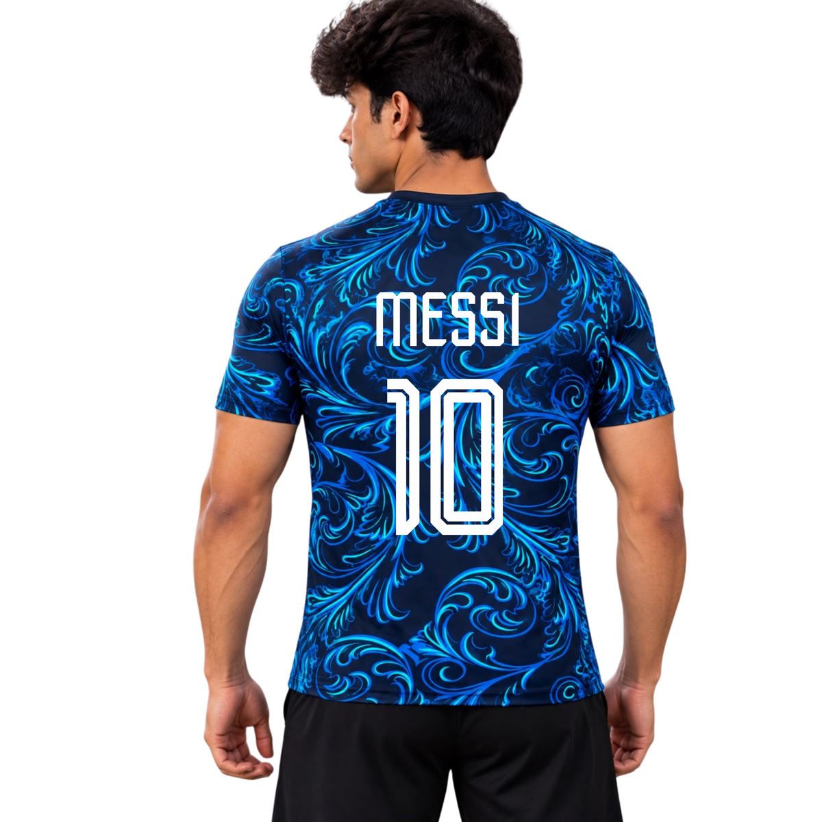 Men Printed Round Neck | Messi fan jersey