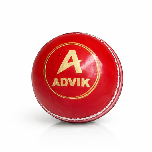 Advik Leather Red ball | Hand Stitched | Match Quality
