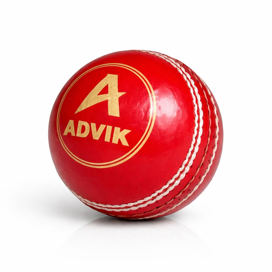 Advik Leather Red ball | Hand Stitched | Match Quality