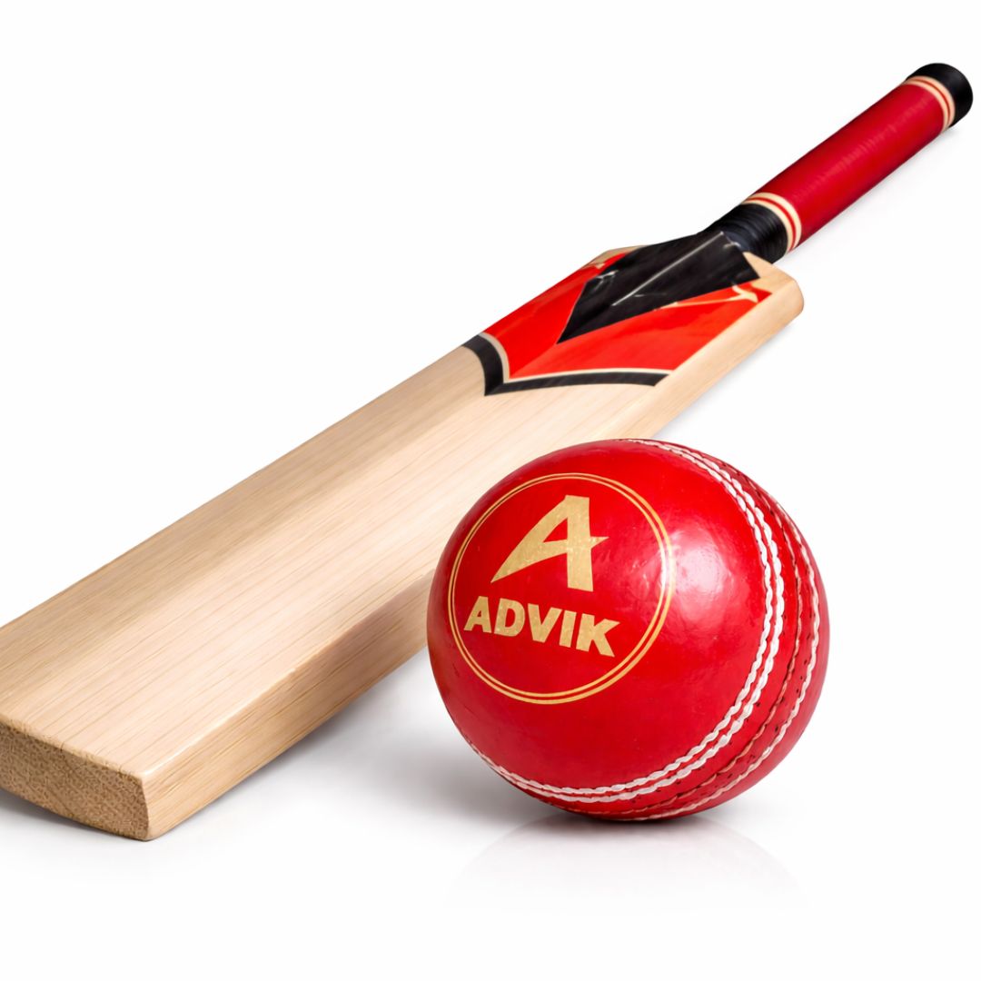 Advik Leather Red ball | Hand Stitched | Match Quality
