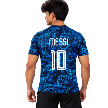 Men Printed Round Neck | Messi fan jersey