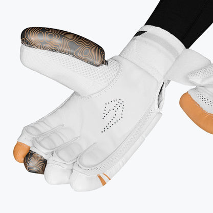 DSC Atmos Batting Gloves (Grey/Orange)