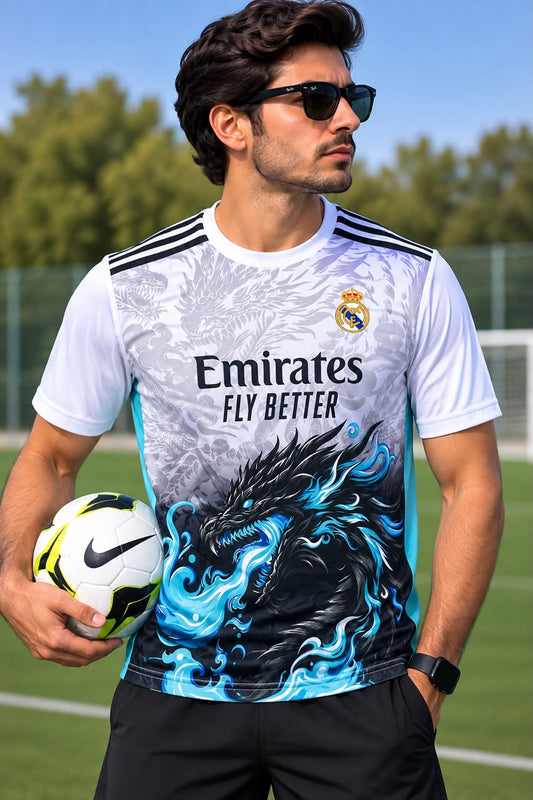 Men Real Madrid Cristiano Ronaldo Printed T-shirt