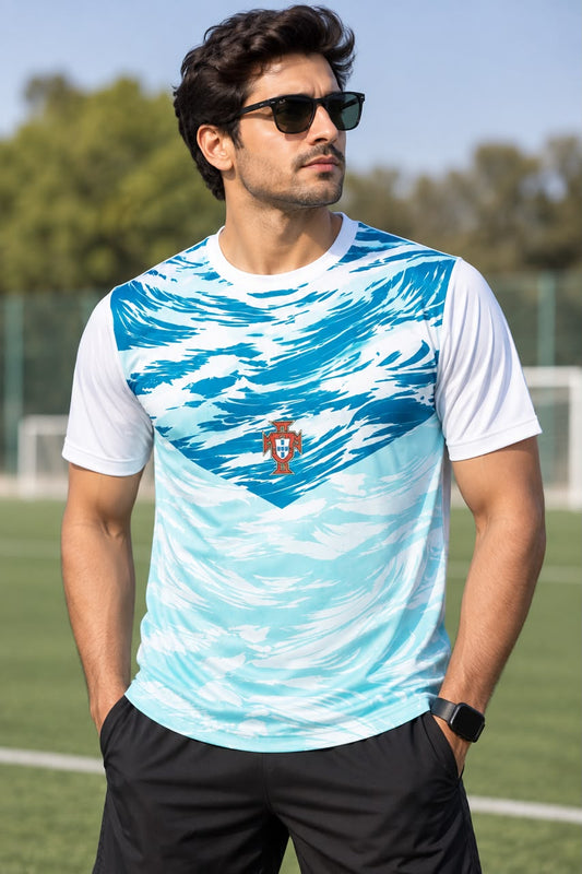 Men Cristiano Ronaldo Graphic Round-Neck T-shirt