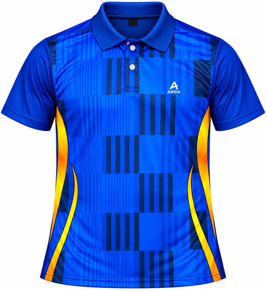 Men’s Blue Sports Polo T-Shirt | Athletic Fit | Sublimation Sportswear