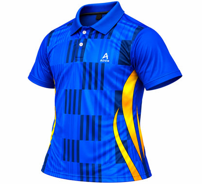 Men’s Blue Sports Polo T-Shirt | Athletic Fit | Sublimation Sportswear