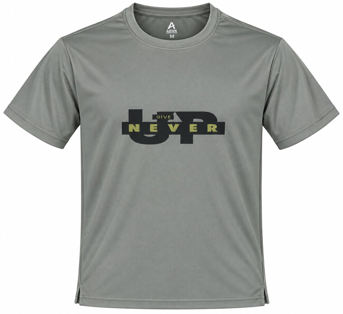 Men’s Grey Graphic Printed Sports T-Shirt