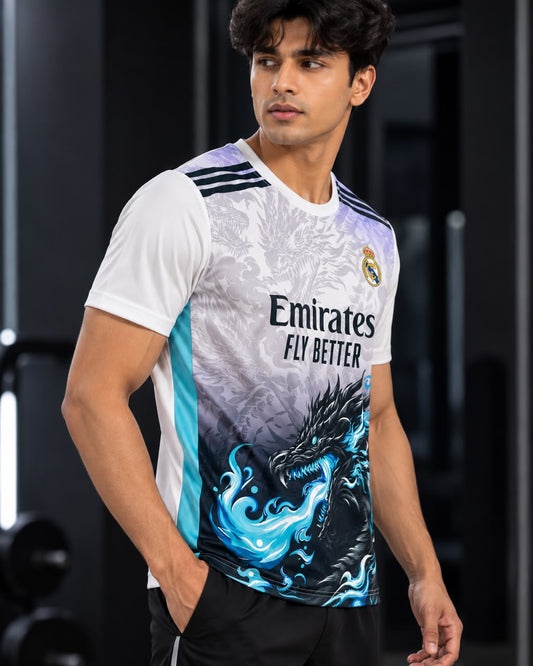 Men Real Madrid Cristiano Ronaldo Printed T-shirt