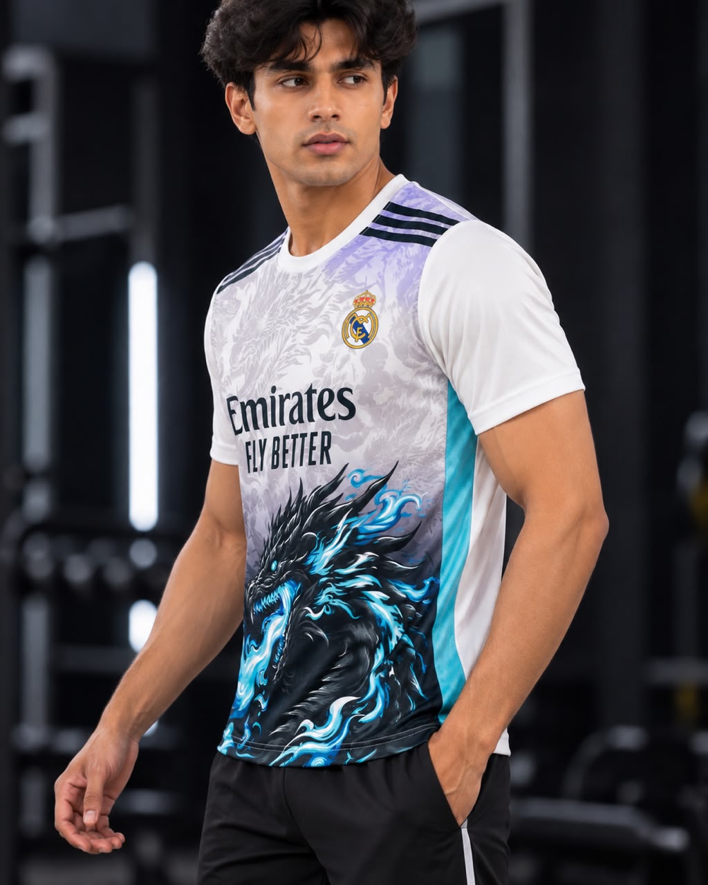Men Real Madrid Cristiano Ronaldo Printed T-shirt