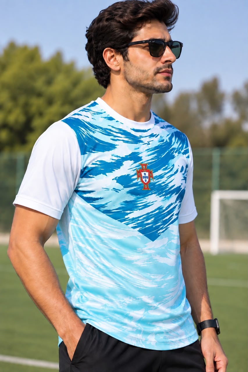 Men Cristiano Ronaldo Graphic Round-Neck T-shirt