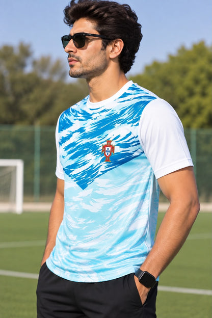 Men Cristiano Ronaldo Graphic Round-Neck T-shirt
