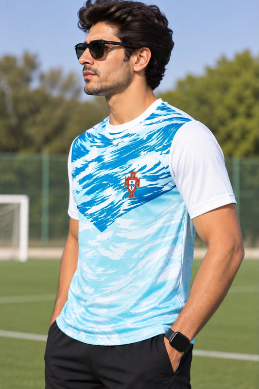 Men Cristiano Ronaldo Graphic Round-Neck T-shirt