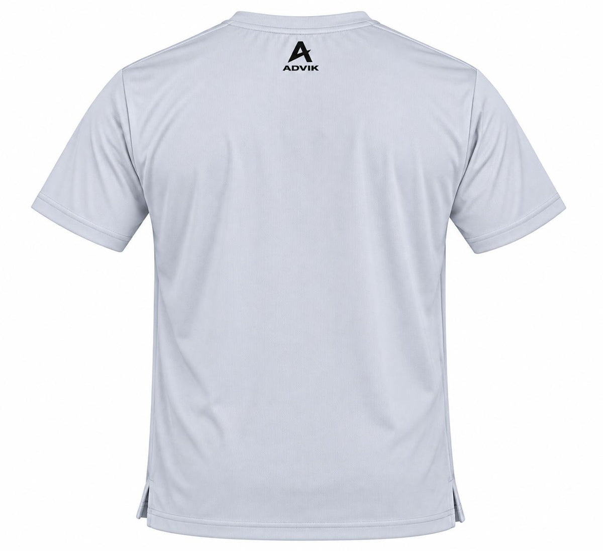Men’s Light Grey Sports T-Shirt with Graphic Print | Round Neck | Short Sleeve | Polyester Athletic Wear