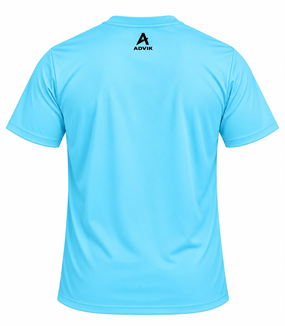 Men’s Light Sky Blue Graphic Printed Sports T-Shirt