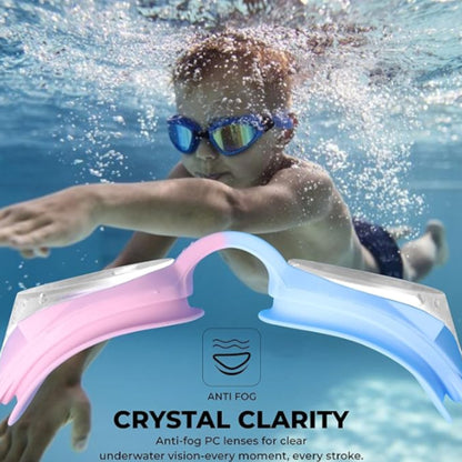 Nivia Kiddies Jr. 2.0 Swimming Goggles for Boys/Girls - Pink/Blue