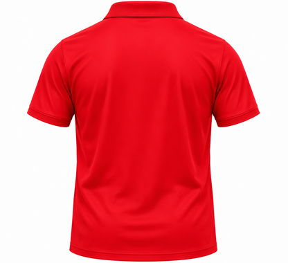 Premium Red & Navy Blue Sports Polo T-Shirt | Athletic Fit | Sublimation Sportswear